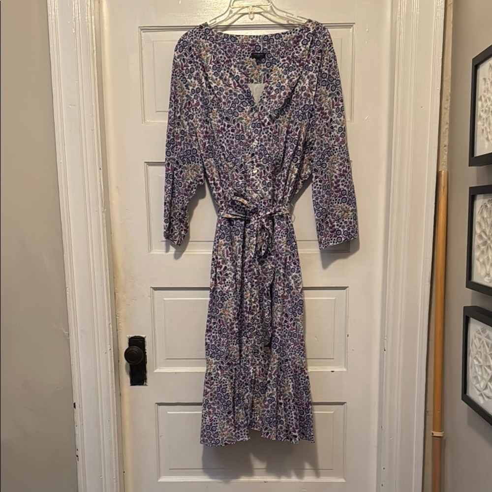 Talbots Floral Purple Women's Dress